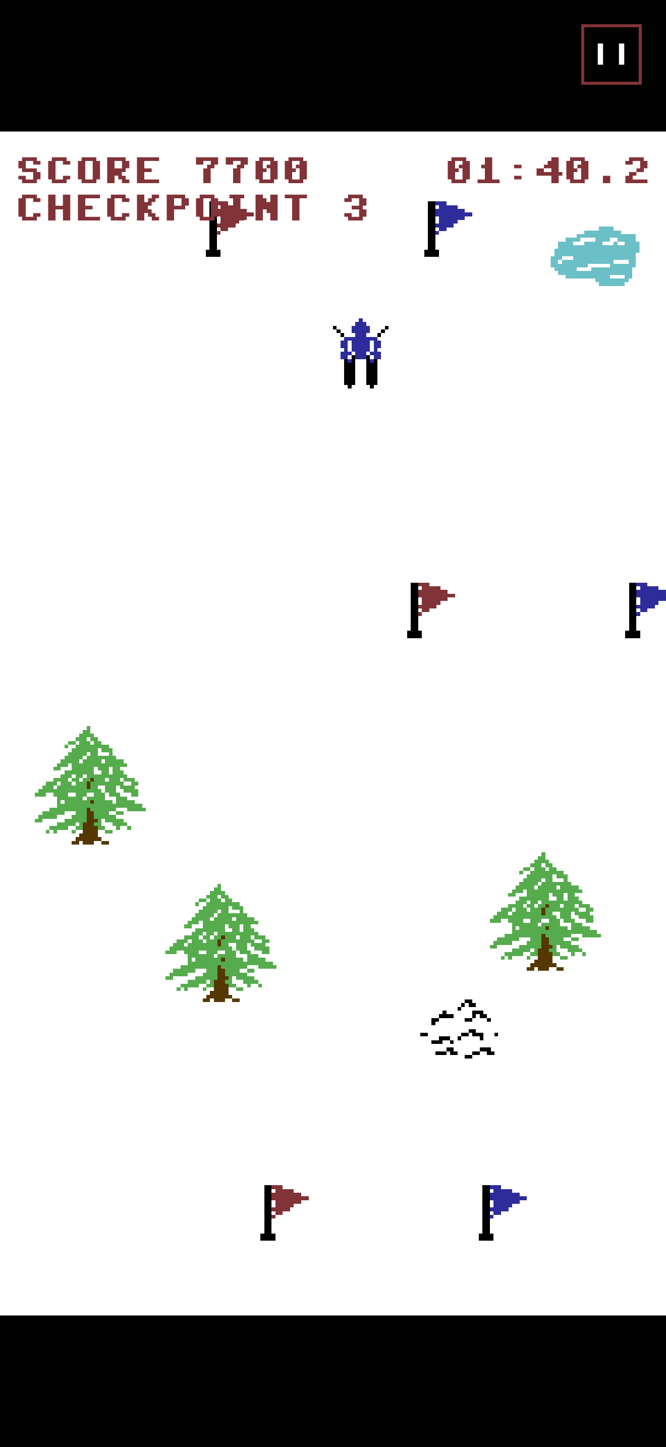 Gameplay — slalom gates